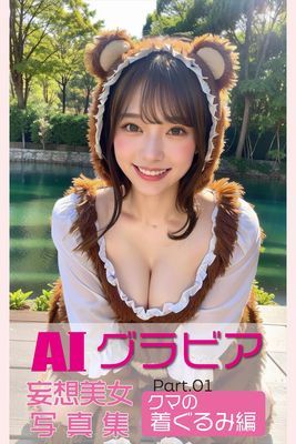 AIグラビア 妄想美女写真集 クマ着ぐるみ編 PART.01