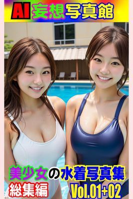 AI妄想写真館 美少女の水着写真集 総集編 Vol.01+Vol.02