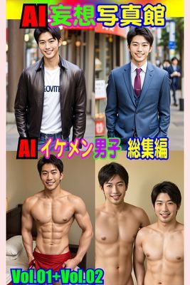 AI妄想写真館 AIイケメン男子 総集編 Vol.01+Vol.02