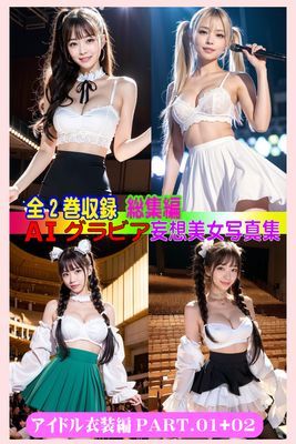 全2巻収録 総集編 AIグラビア 妄想美女写真集 アイドル衣装編 　PART.01+02