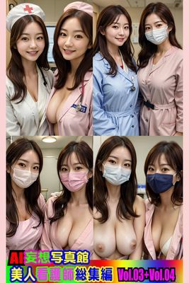 AI妄想写真館 美人看護師 総集編 Vol.03+Vol.04