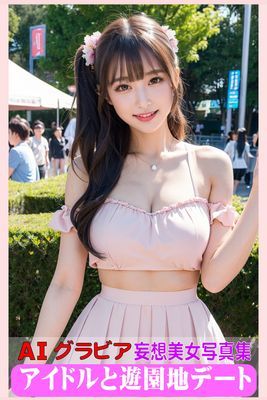 AIグラビア 妄想美女写真集 アイドルと遊園地デート