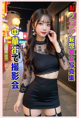AIグラビア 妄想美女写真集　中華街で撮影会