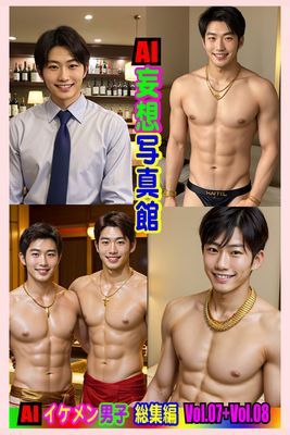 AI妄想写真館 AIイケメン男子 総集編Vol.07+Vol.08