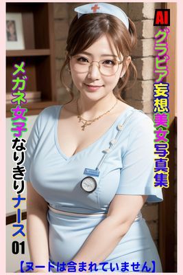 AIグラビア 妄想美女写真集　メガネ女子なりきりナース01