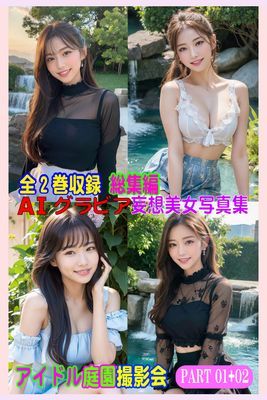 全2巻収録 総集編 AIグラビア 妄想美女写真集 アイドル庭園撮影会 PART01+02