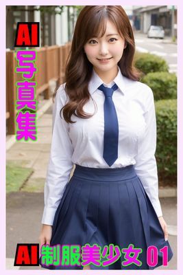 AI写真集　AI制服美少女01