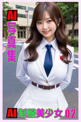 AI写真集　AI制服美少女02