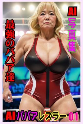 AI写真集　AIババアレスラー01