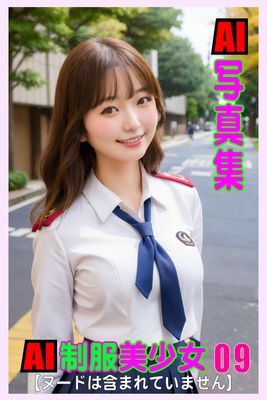 AI写真集　AI制服美少女09