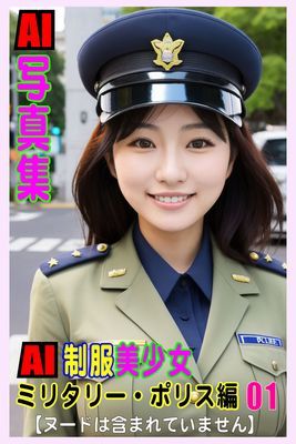 AI写真集　AI制服美少女　ミリタリー・ポリス編01