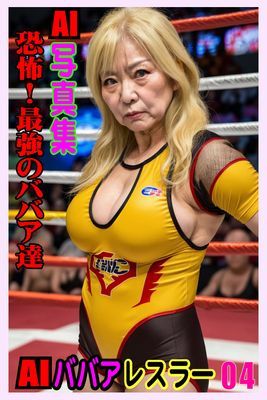 AI写真集　AIババアレスラー04