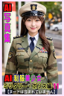 AI写真集　AI制服美少女　ミリタリー・ポリス編11