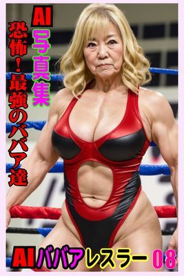 AI写真集　AIババアレスラー08