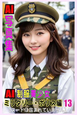 AI写真集　AI制服美少女　ミリタリー・ポリス編13