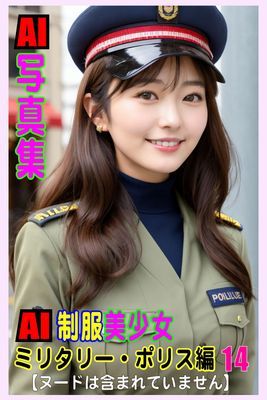 AI写真集　AI制服美少女　ミリタリー・ポリス編14