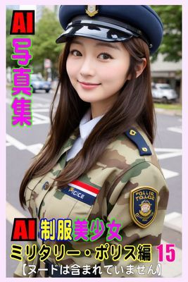 AI写真集　AI制服美少女　ミリタリー・ポリス編15