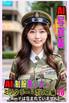 AI写真集　AI制服美少女　ミリタリー・ポリス編18