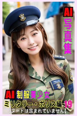 AI写真集　AI制服美少女　ミリタリー・ポリス編19
