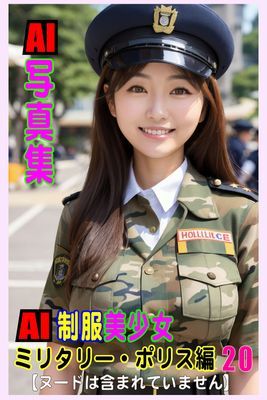 AI写真集　AI制服美少女　ミリタリー・ポリス編20