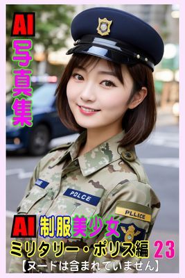 AI写真集　AI制服美少女　ミリタリー・ポリス編23