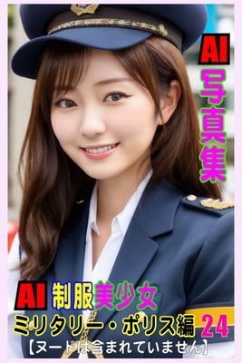 AI写真集　AI制服美少女　ミリタリー・ポリス編24