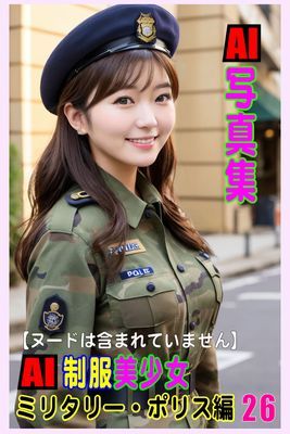 AI写真集　AI制服美少女　ミリタリー・ポリス編26