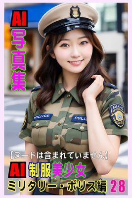 AI写真集　AI制服美少女　ミリタリー・ポリス編28