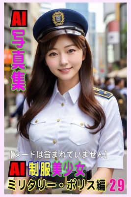 AI写真集　AI制服美少女　ミリタリー・ポリス編29