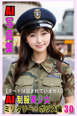 AI写真集　AI制服美少女　ミリタリー・ポリス編30