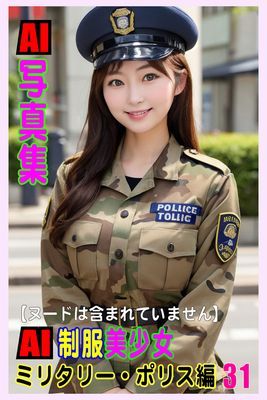 AI写真集　AI制服美少女　ミリタリー・ポリス編31