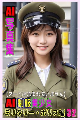 AI写真集　AI制服美少女　ミリタリー・ポリス編32