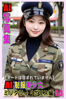AI写真集　AI制服美少女　ミリタリー・ポリス編33