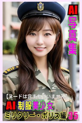 AI写真集　AI制服美少女　ミリタリー・ポリス編35