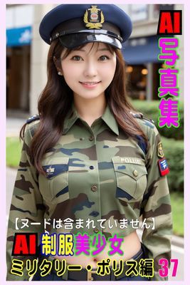 AI写真集　AI制服美少女　ミリタリー・ポリス編37