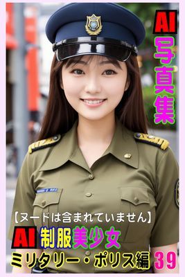 AI写真集　AI制服美少女　ミリタリー・ポリス編39