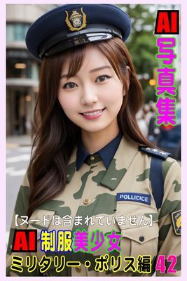 AI写真集　AI制服美少女　ミリタリー・ポリス編42