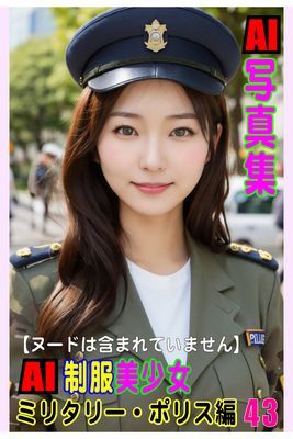 AI写真集　AI制服美少女　ミリタリー・ポリス編43