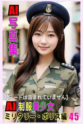 AI写真集　AI制服美少女　ミリタリー・ポリス編45
