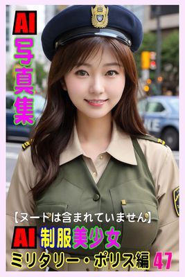 AI写真集　AI制服美少女　ミリタリー・ポリス編47