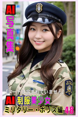 AI写真集　AI制服美少女　ミリタリー・ポリス編48