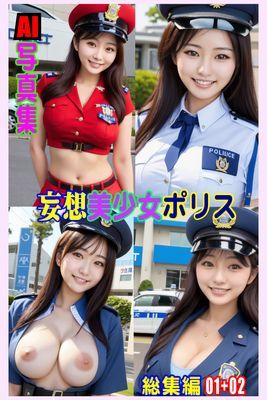 AI写真集 妄想美少女ポリス 総集編 01+02