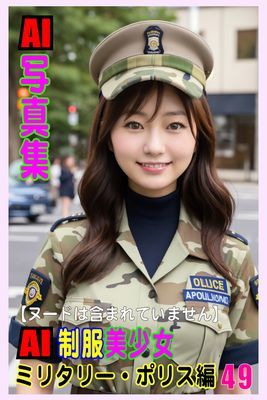 AI写真集　AI制服美少女　ミリタリー・ポリス編49