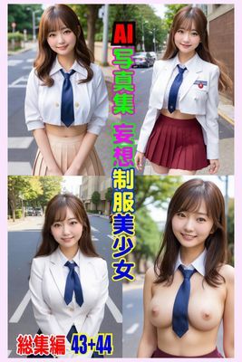 AI写真集 妄想制服美少女 総集編 43+44