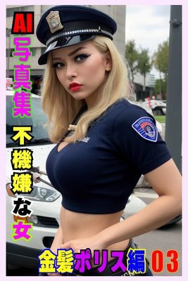 AI写真集 不機嫌な女 金髪ポリス編 03