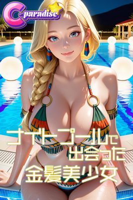 ナイトプールで出会った金髪美少女【C-Paradise】