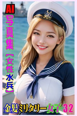 AI写真集 金髪ミリタリー女子 32　女性水兵